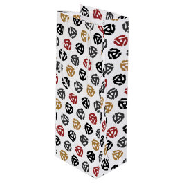 Retro 45 PM Vinyl Record Weinbeutel - Vintag Geschenktüte Für Weinflaschen