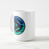 Retro 45 RPM Adapter Vinyl Kaffeetasse (Vorderseite Links)