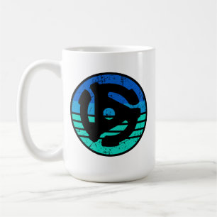 Retro 45 RPM Adapter Vinyl Kaffeetasse