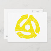 Retro 45 U/min Postkarte (Vorne/Hinten)