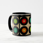 Retro 45 VinylRekordalbum Tasse (Vorderseite Links)
