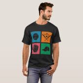 Retro 4 Color Block Baseball T-Shirt (Vorne ganz)