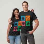 Retro 4 Color Block Baseball T-Shirt (Unisex)