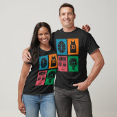 Retro 4 Color Block Basketball T-Shirt (Unisex)