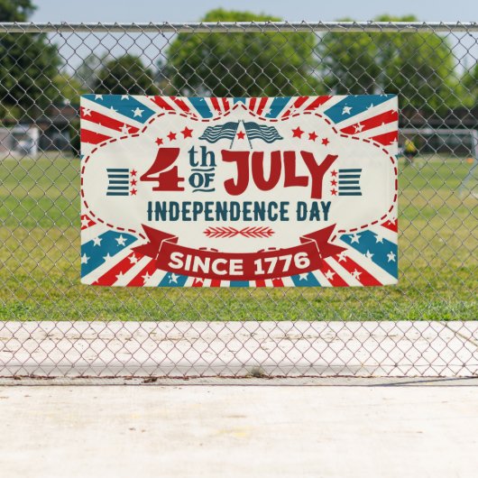 Retro 4. Juli Banner (Insitu)