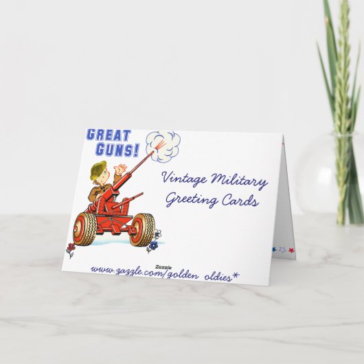 Retro 4. Juli Card Karte (Rückseite)