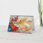 Retro 4. Juli Card Karte (Vorderseite)