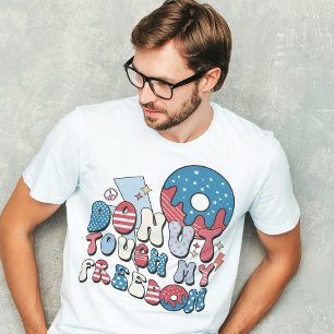 Retro 4. Juli 'Fass Mein Freiheit Nicht An' Herren T-Shirt