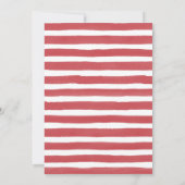 Retro 4. Juli Feuerwerk 1. Geburtstag Party Einladung (Rückseite)