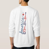 Retro 4. Juli Sweatshirt (Rückseite)
