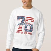 Retro 4. Juli Sweatshirt (Vorderseite)