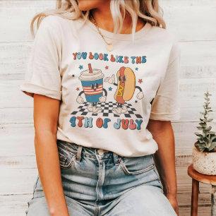 Retro 4. Juli Unabhängigkeitstag Funny Picnic T-Shirt