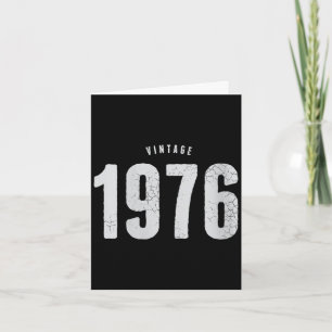 Retro-50. Geburtstag Frauen 1976 klassisch  Karte
