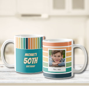 Retro 50. Geburtstag Für Ihn Foto Kaffeetasse