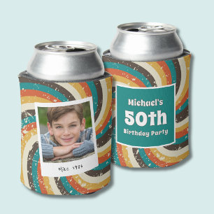 Retro 50. Geburtstag Vintage-Foto Dosenkühler