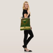Retro 50er 4-Blatt-Klee Irischer Weihnachts-Martin Tasche (Am Model)