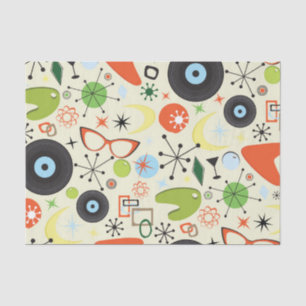 Retro 50er 60er Vintage Mode Party Seidenpapier