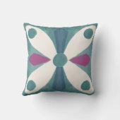 Retro-50er-abstraktes Muster Kissen (Rückseite)