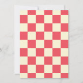 Retro 50er Bowling Birthday Party Einladung (Rückseite)