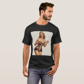 Retro 50er Button-Up Beauty T-Shirt (Vorne ganz)
