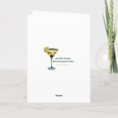Retro 50er Cocktail Making Merry Christmas Worksho Karte (Rückseite)