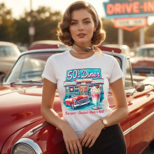 Retro 50er Diner - Burger Shakes Rock 'n Roll
