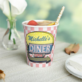 Retro 50er Diner Sock Hop Geburtstagsparty Thema Pappbecher