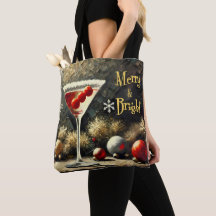 Retro 50er Dreifach-Kranbeeren-Weihnachts-Martini
