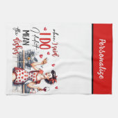 Retro 50er Glam Hausfrau Funny Sarcastic Spaß Geschirrtuch (Horizontal)