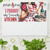 Retro 50er Glam Hausfrau Funny Sarcastic Spaß Geschirrtuch (Gefaltet)