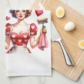 Retro 50er Glam Hausfrau Funny Sarcastic Spaß Geschirrtuch (Viertel Falte)