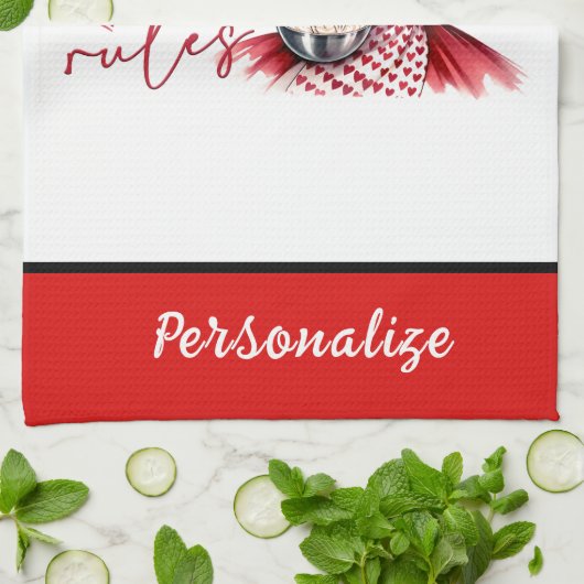 Retro 50er Glam Hausfrau Funny Sarcastic Spaß Geschirrtuch (Gefaltet)