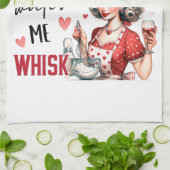 Retro 50er Glam Hausfrau Funny Sarcastic Spaß Geschirrtuch (Gefaltet)