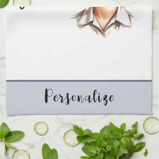 Retro 50er Glam Hausfrau Funny Sarcastic Spaß Geschirrtuch (Gefaltet)