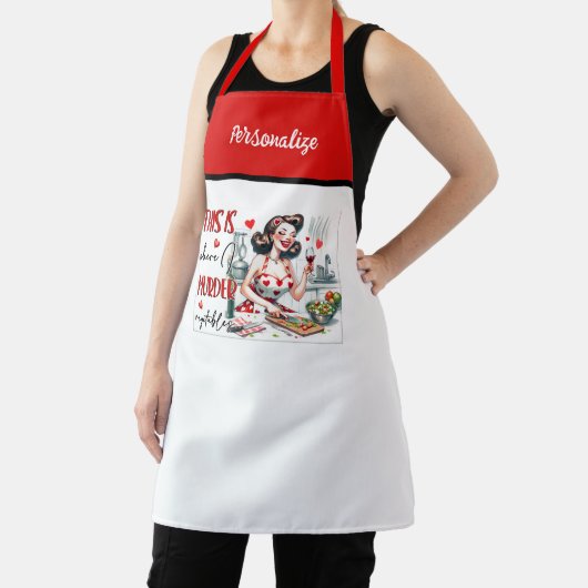 Retro 50er Glam Hausfrau Funny Sarcastic Spaß Schürze (InSitu)