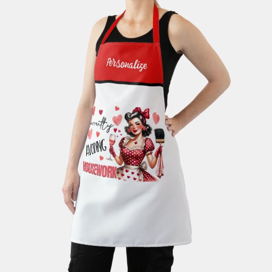 Retro 50er Glam Hausfrau Funny Sarcastic Spaß Schürze (InSitu)