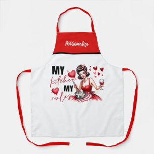 Retro 50er Glam Hausfrau Funny Sarcastic Spaß Schürze