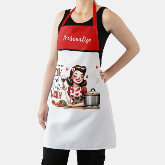 Retro 50er Glam Hausfrau Funny Sarcastic Spaß Schürze (InSitu)