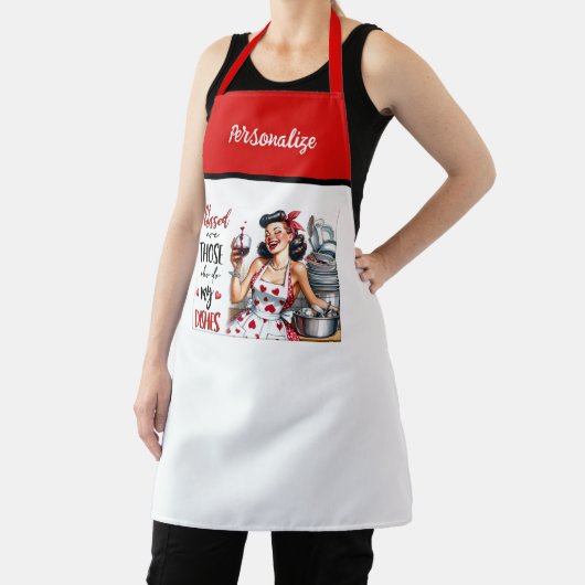 Retro 50er Glam Hausfrau Funny Sarcastic Spaß Schürze (InSitu)