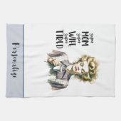 Retro 50er Hausfrau Funny Sarcastic Spaß Geschirrtuch (Horizontal)