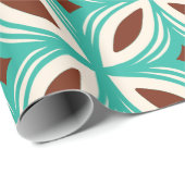 Retro-50er-Hawaiianisches Muster Geschenkpapier (Rolleneckpunkt)