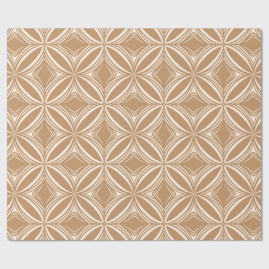 Retro-50er-Hawaiianisches Muster Geschenkpapier (Flach)