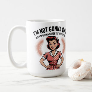 Retro 50er-Jahre Frau Lustig – Sarkastischer Vinta Kaffeetasse