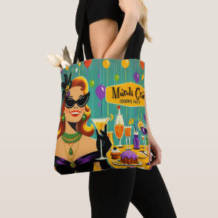 Retro 50er Jahre Mardi Gras Cocktailparty Tasche