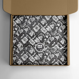 Retro-50er jedes farbigen, alten Modehandelefonmus Seidenpapier