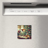 Retro 50er Manhattan Martini für Santa Magnet (In Situ (Geschirrspüler))