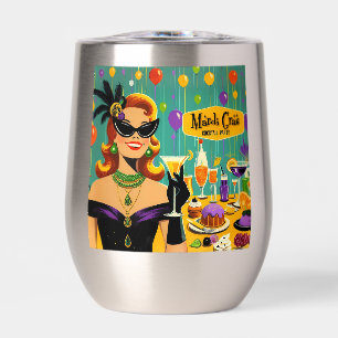 Retro 50er Mardi Gras Martini Cocktailparty