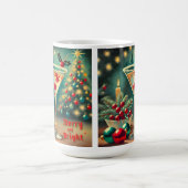 Retro 50er Merry Bright Weihnachtscocktail Martini Kaffeetasse (Mittel)
