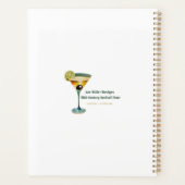 Retro 50er Merry Bright Weihnachtscocktail Martini Planer (Rückseite)