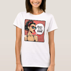 Retro 50er Pop Art Vintage Glam Inspirierendes Zit T-Shirt